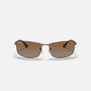 Ray-Ban Gunmetal Sunglasses with Brown Lenses